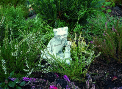 Garden Decoration Cat & Mouse Statue Sculpture Figures Sculptures